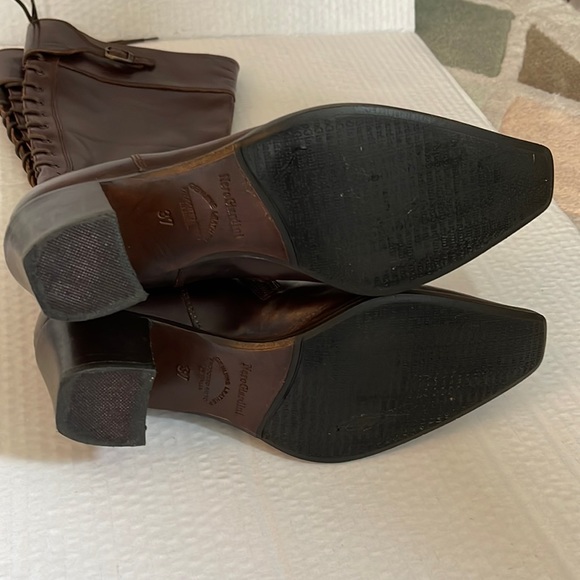 Nero Giardini Tall Brown Leather Boots, Woman Size 6.5 - Picture 11 of 16